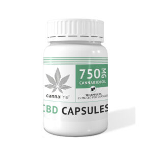 Cannaline CBD Capsules 750 mg – 750 mg of CBD + broad spectrum Cannabinoids