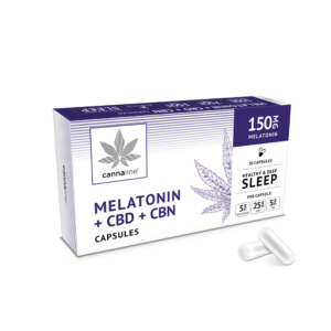 cannaline Melatonin + CBD + CBN capsules x 30 pcs – Healthy & Deep Sleep