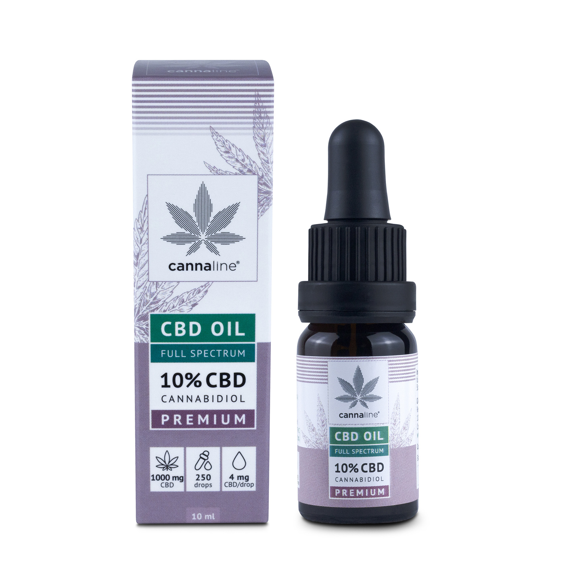 cannaline Premium CBD OIL 10% – 1000 mg full spectrum Cannabidiol oil