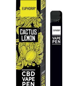 Euphoria CBD Disposable Vape Pen Cactus Lemon - CBD (Cannabidiol)