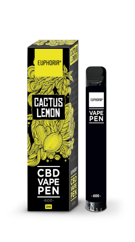 Euphoria CBD Disposable Vape Pen Cactus Lemon – CBD (Cannabidiol)